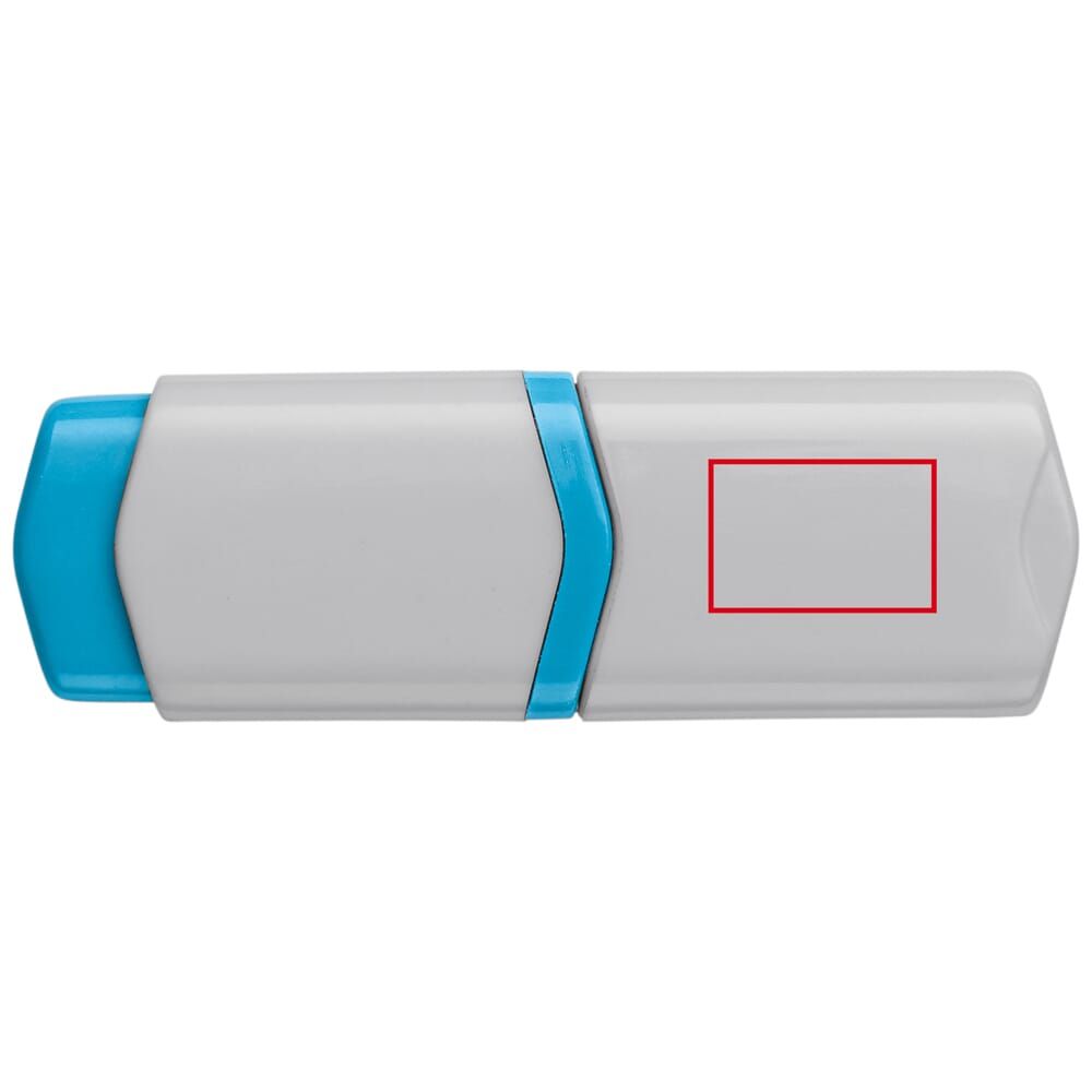 Veredelungsposition Textmarker blau auf der Kappe