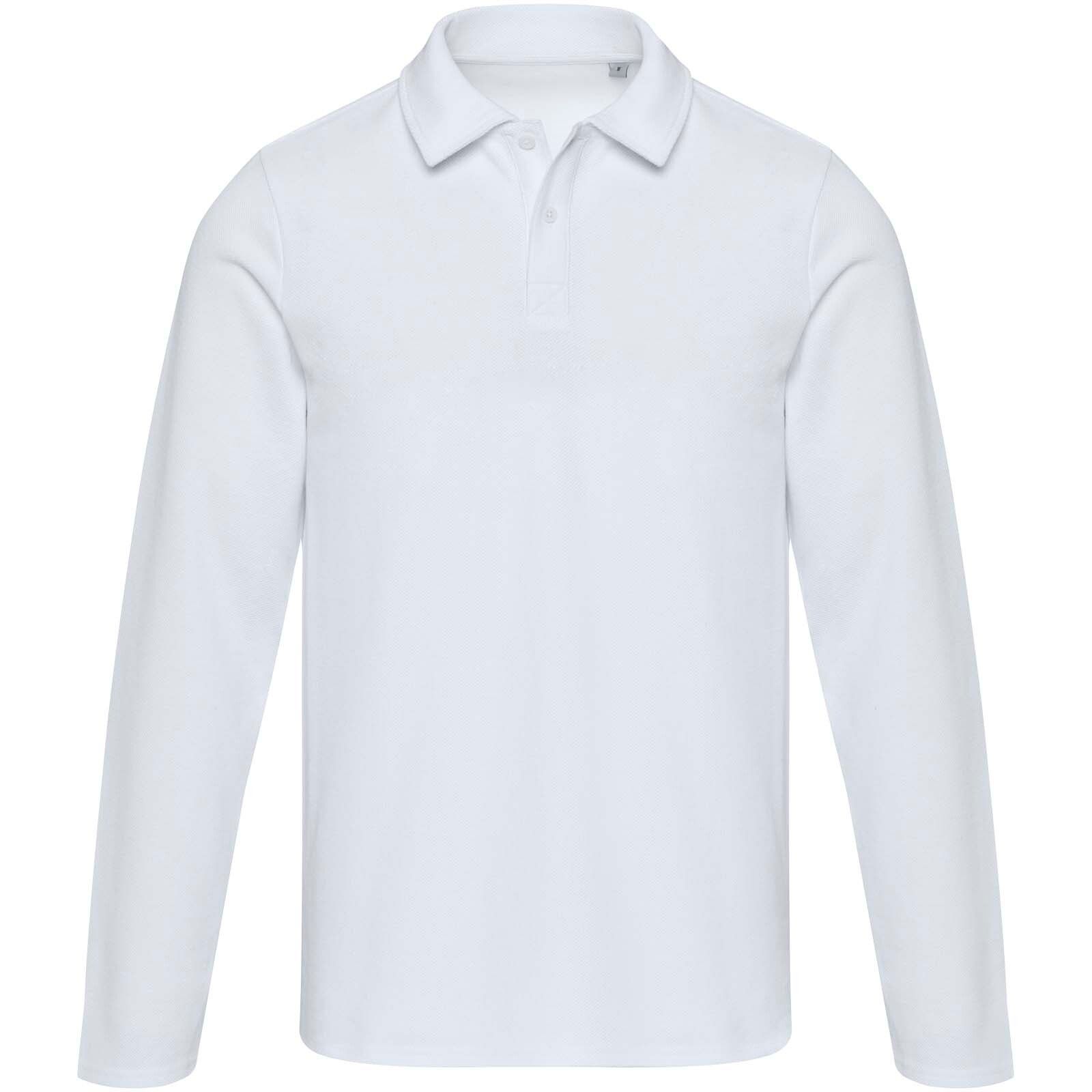 Apollo Langarm Poloshirt  - weiss - XL-78
