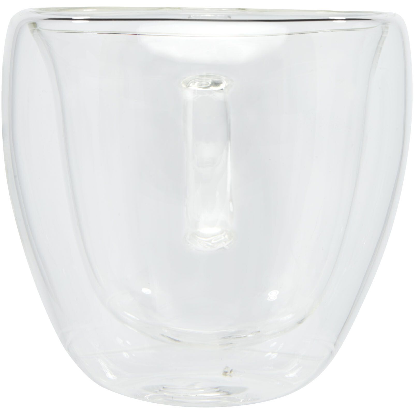 Manti 2-teiliger 100 ml doppelwandiger Glasbecher mit Bambusuntersetzer  - transparent -  natural-378