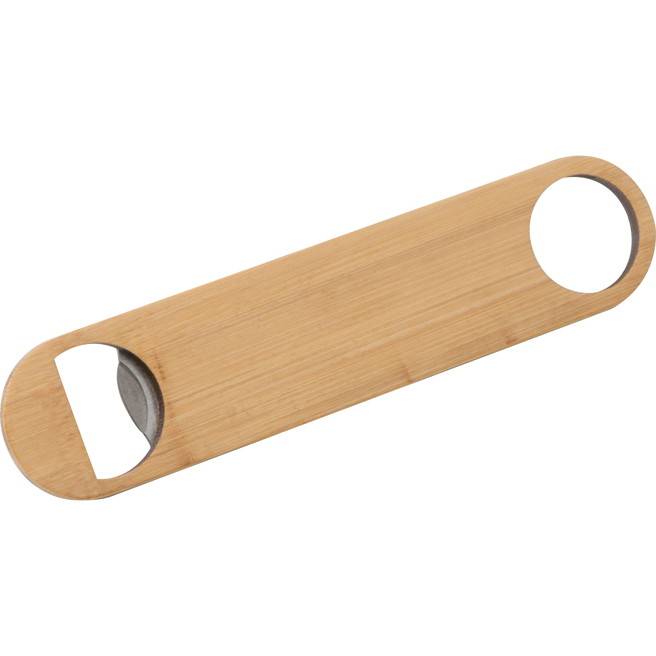 Flaschenöffner aus Bambus - beige-129