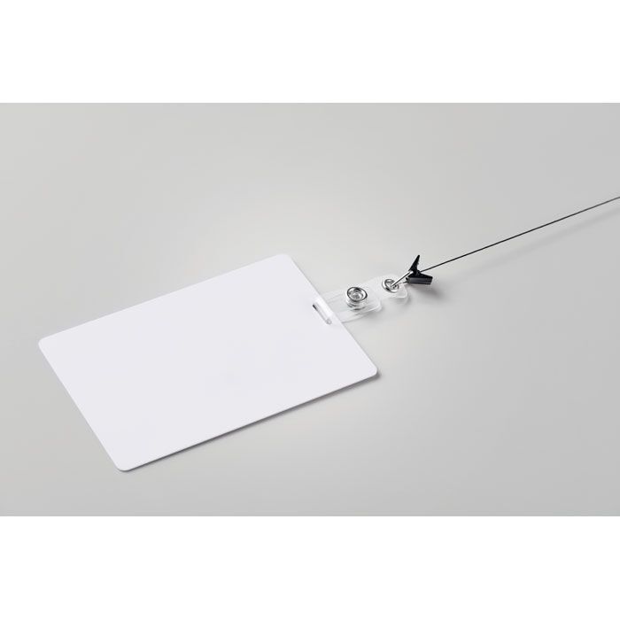 Lanyard-Ausweis 120 x 80 mm BADLARGE - weiß-125