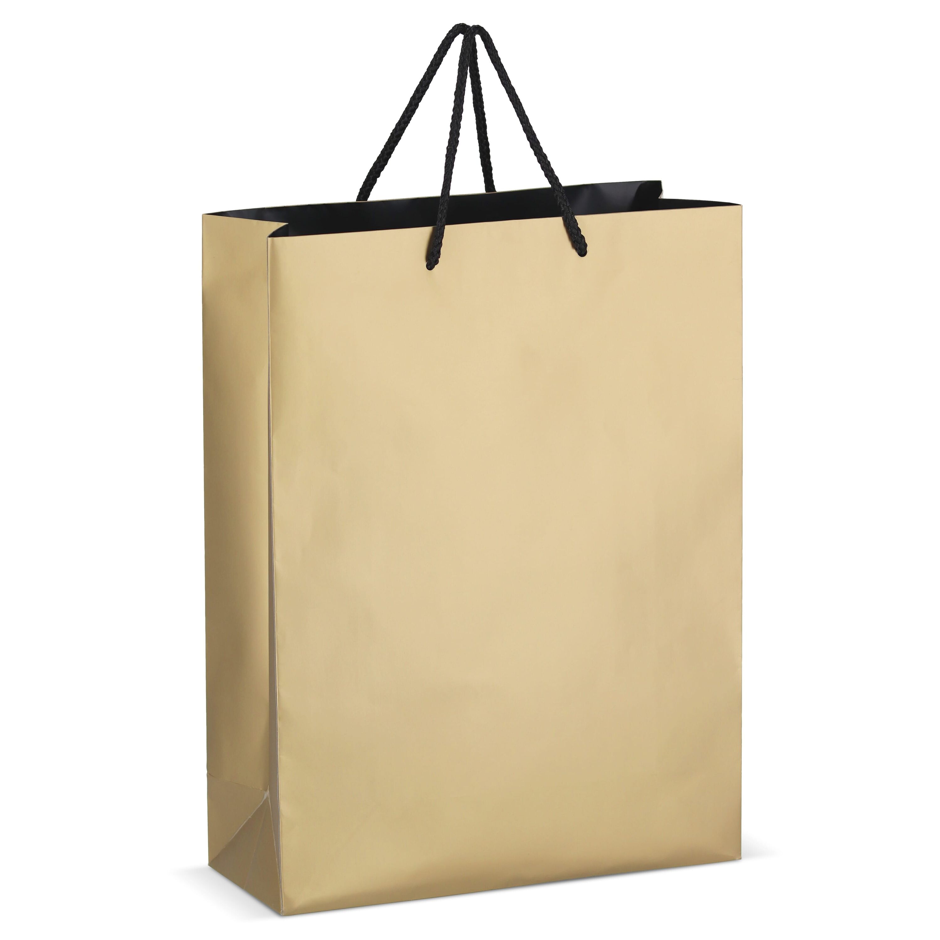FSC Papier Geschenktasche 30 x 12 x 40cm 200g/m² - gold-384