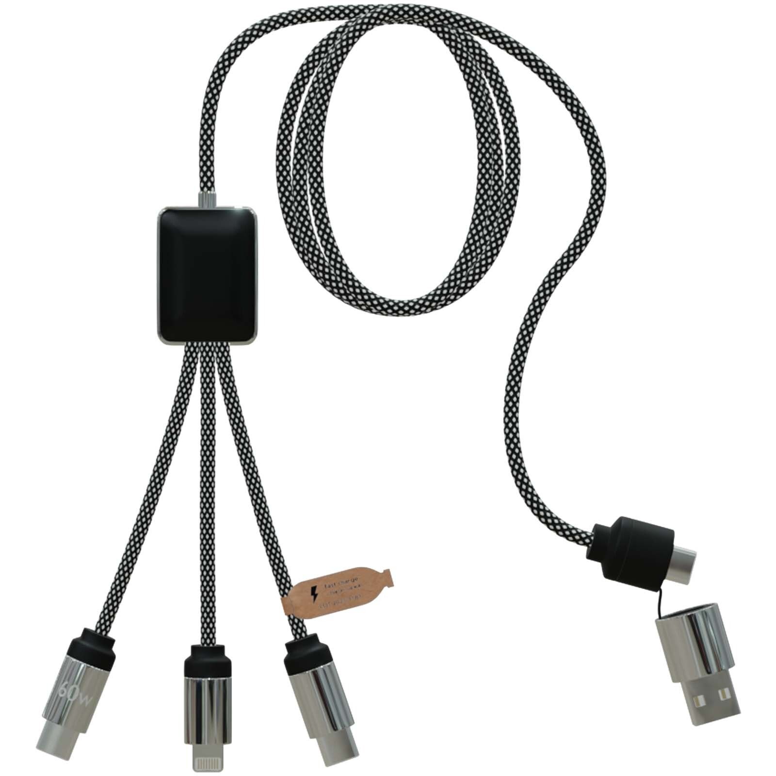 SCX.design C33 60W Typ C Ladekabel mit doppeltem Leuchtlogo  - heather schwarz-18