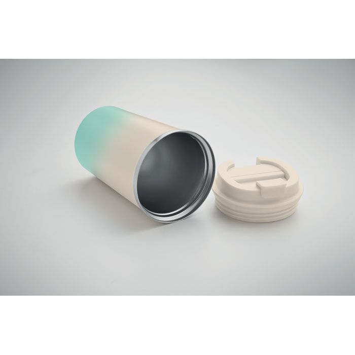 Doppelwandiger Becher 350 ml BRACE GRADIENT - mintgrün-124