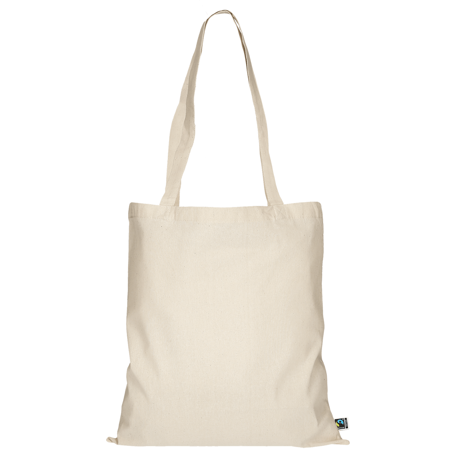 Einkaufstasche Fairtrade-Baumwolle - lange Henkel - natur-680