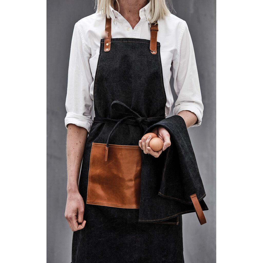 VINGA Asado Küchenschürze - schwarz-467