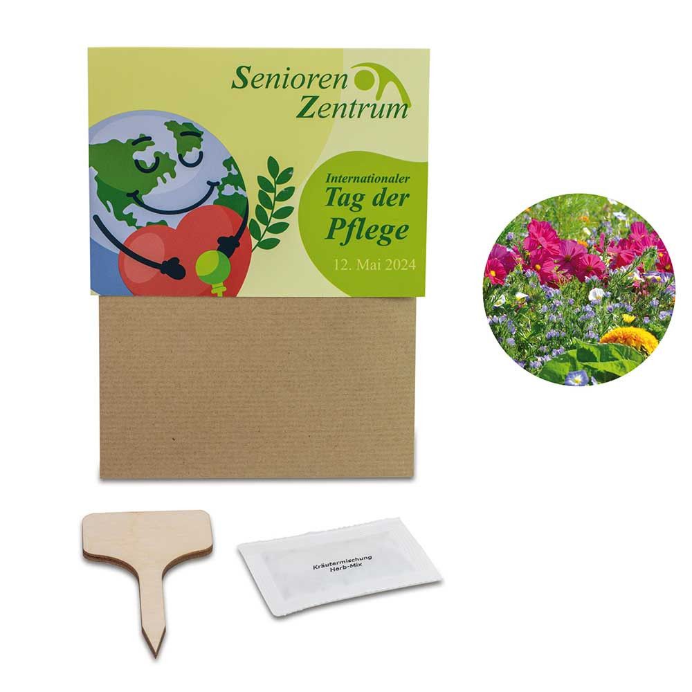 Pflanz-Set - 2er-Set - Sommerblumenmischung / Sonnenblume-712