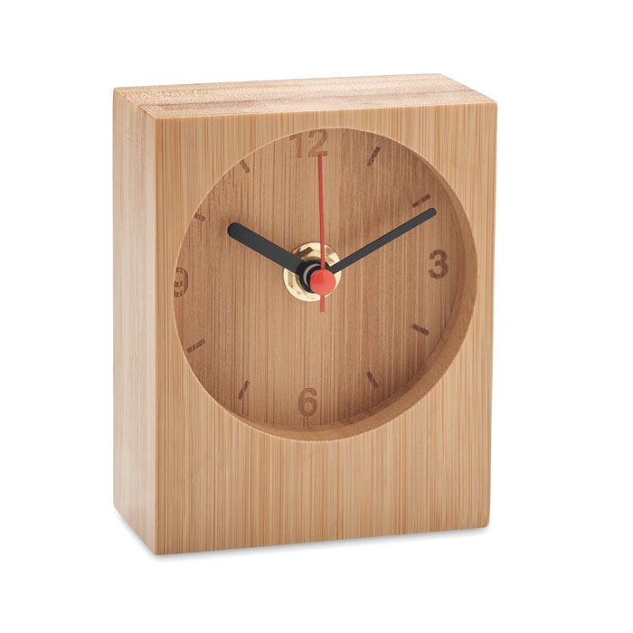 Tischuhr aus Bambus CLAMBU - holz-4