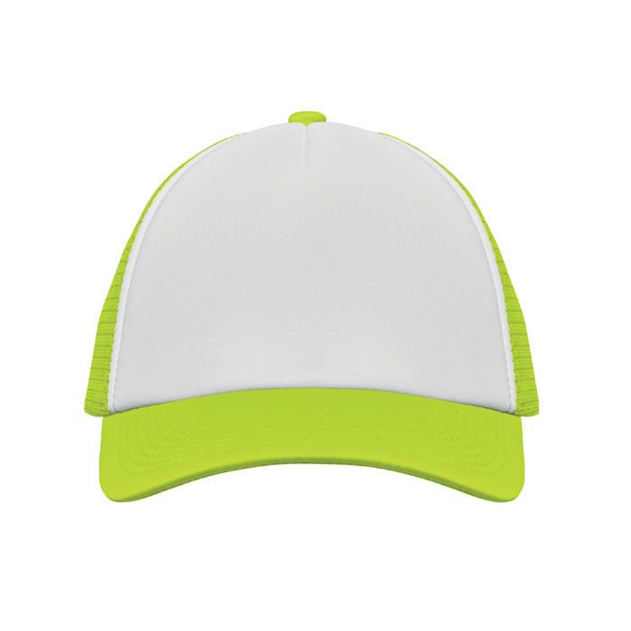Truckers Cap BUBBLE - weiß - neongelb-75