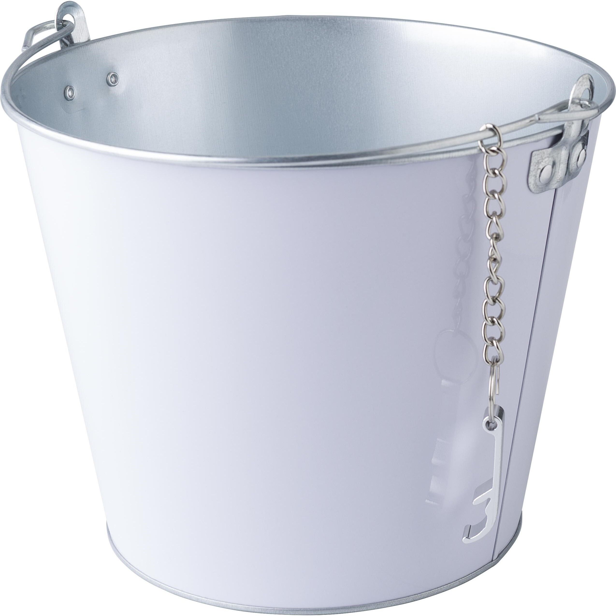 Eisbehälter aus Eisen und Aluminium Corey - weiß-990