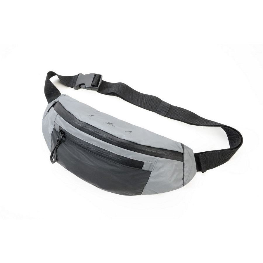 Troika Gürteltasche REFLACTIVE BAG - grau - schwarz-999
