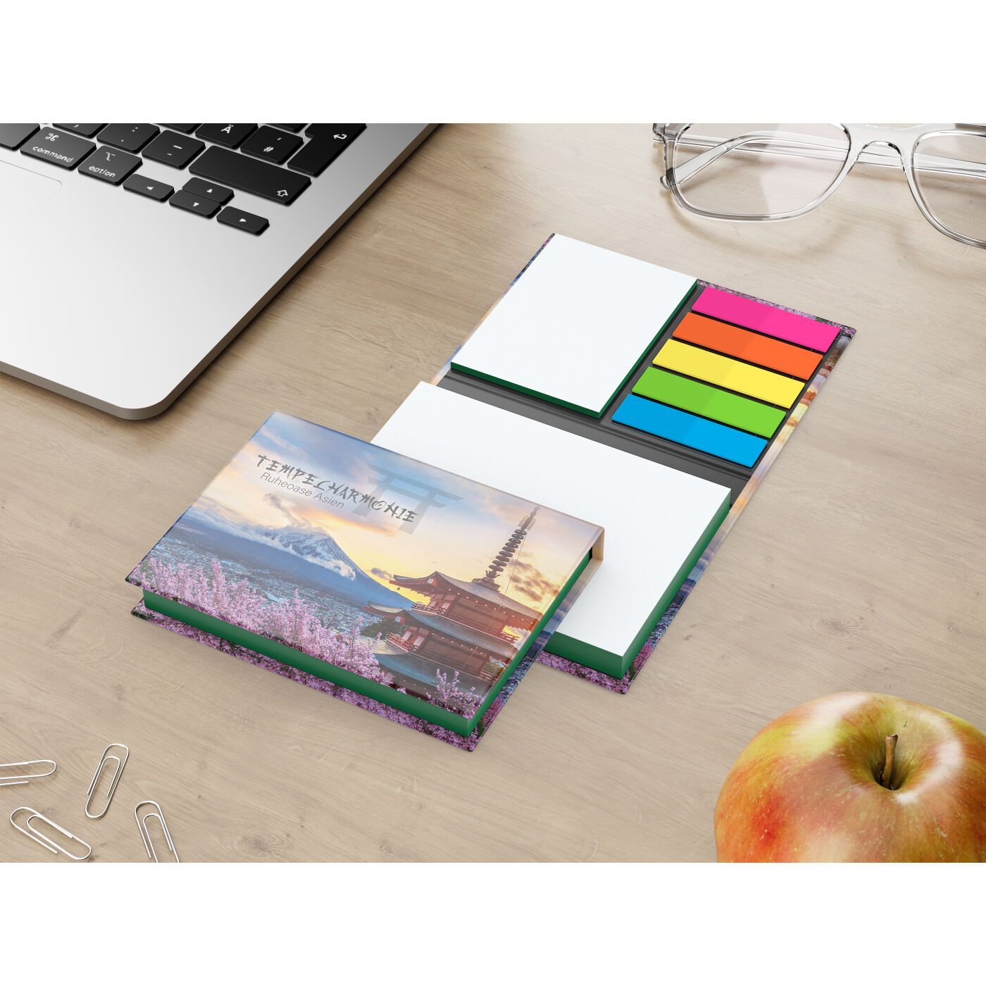 Haftnotiz-Set Wien, glänzend, grün-998