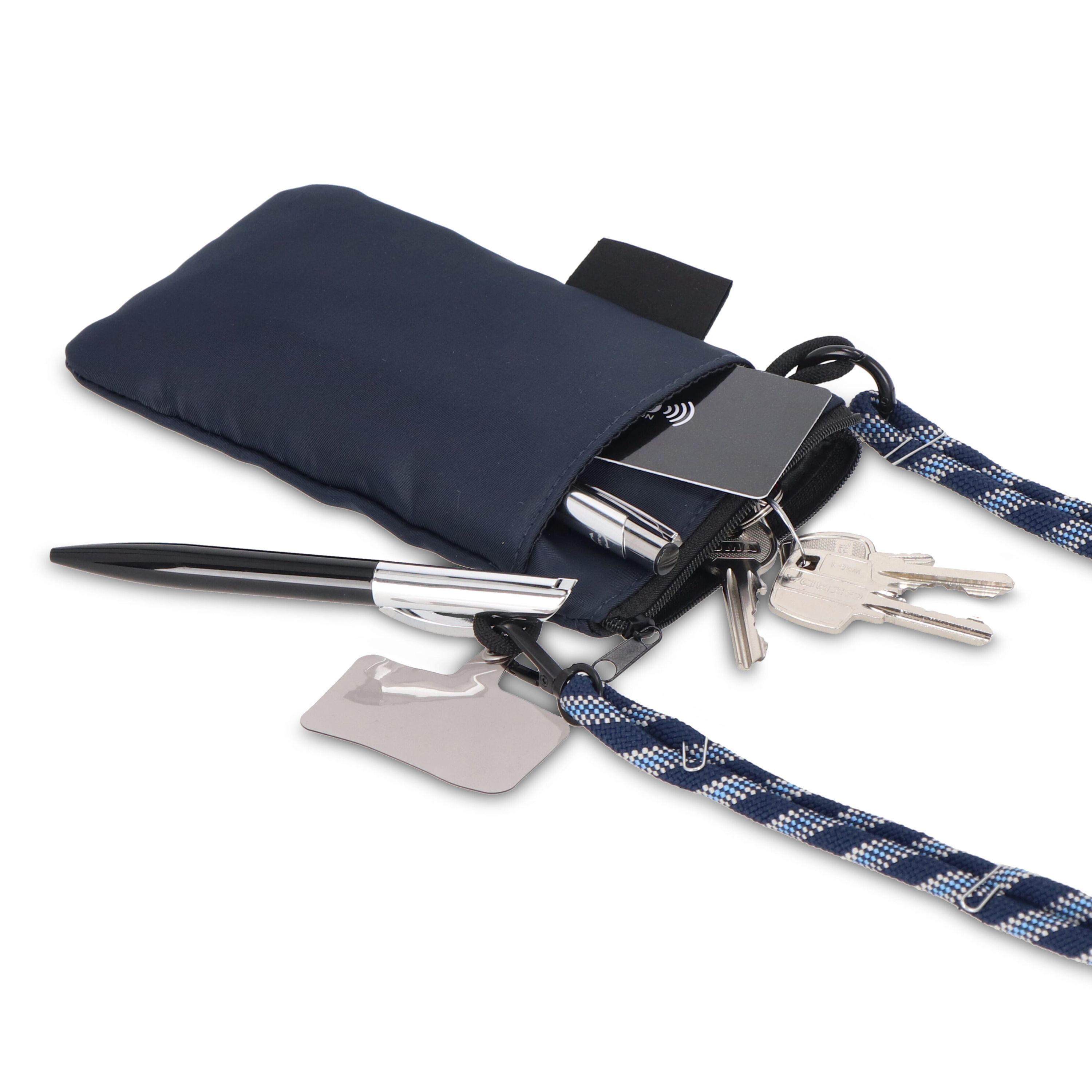 Crossbody Beutel mit Paracord Gurt - dunkelblau-979