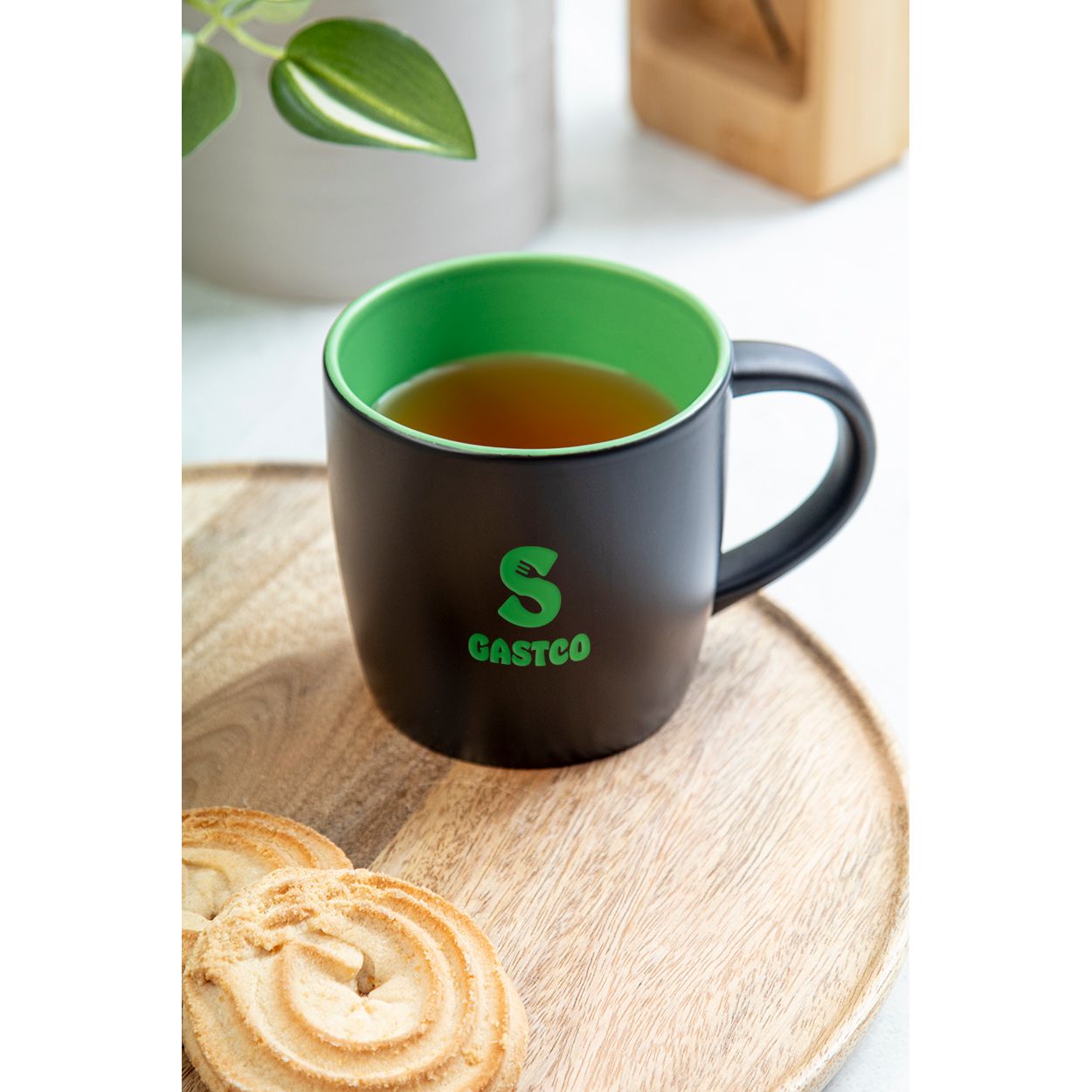 Sculptus Tasse - grün - schwarz-65