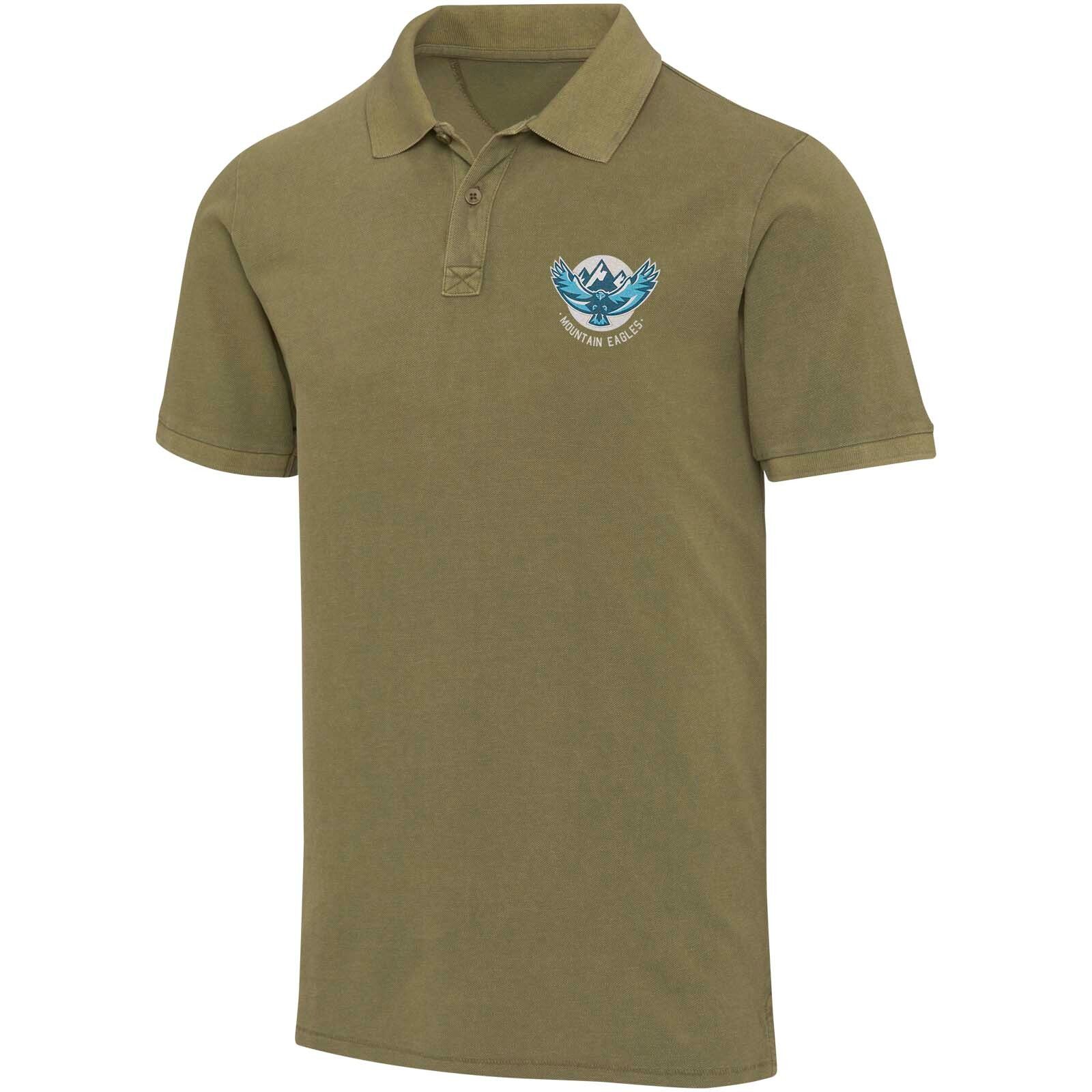 Calgary Poloshirt für Herren im Washed Look, 200 g/m2 - waldgrün-826