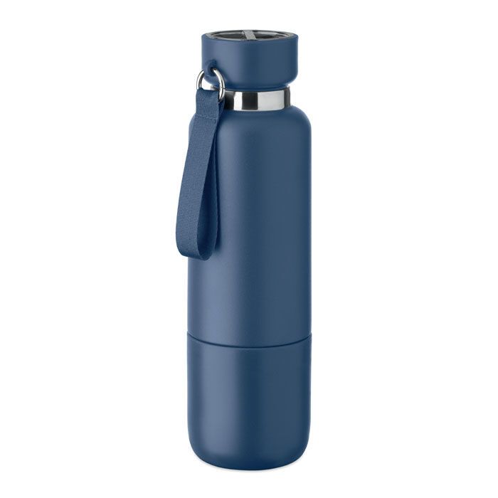 Doppelwandige Flasche 500ml NOEKA - marineblau-961