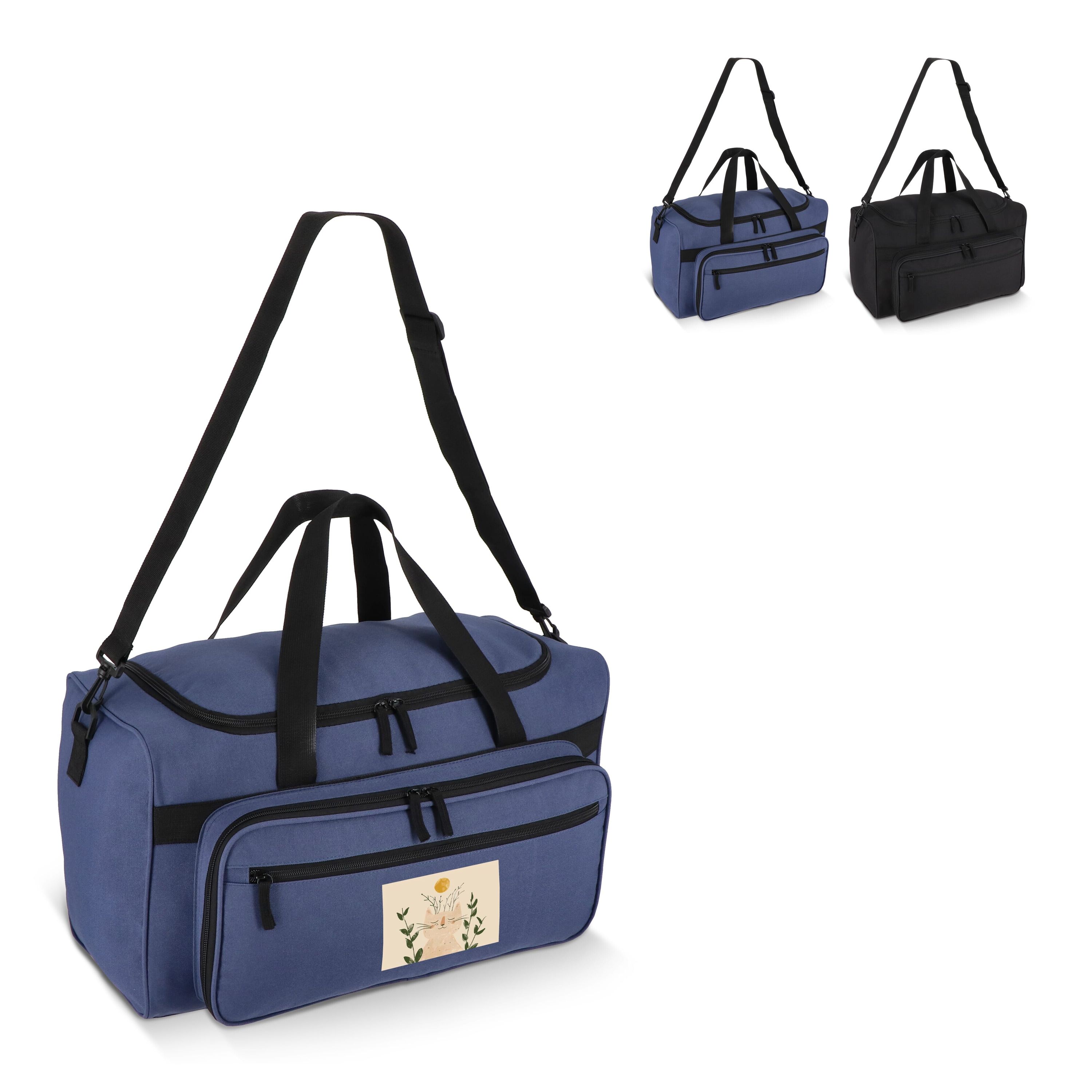 R-PET 600D Sport- und Reisetasche 51 x 25 x 29 cm 37 l - schwarz-146