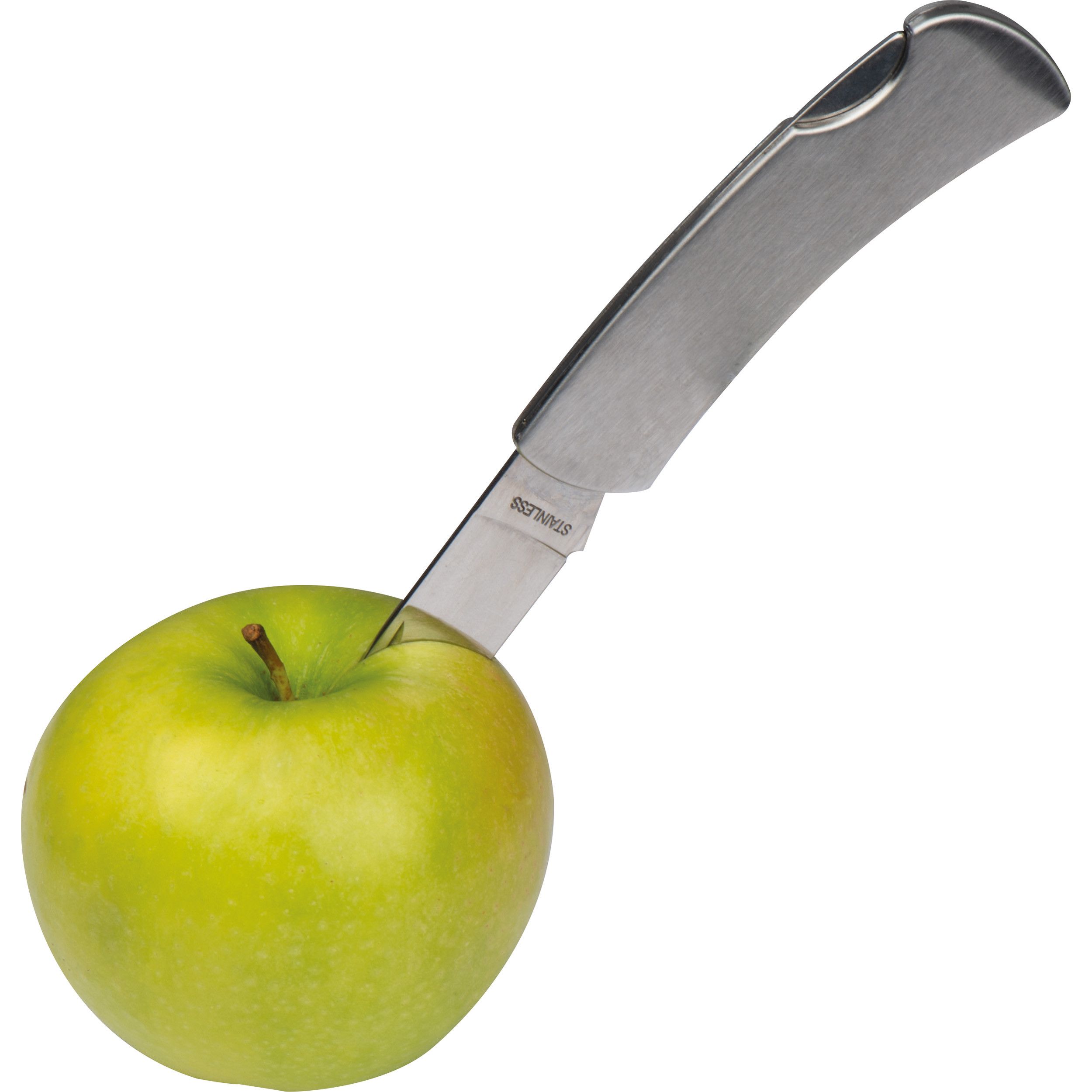 Taschenmesser aus Edelstahl mit Sicherheitsverschluß - silbergrau-144