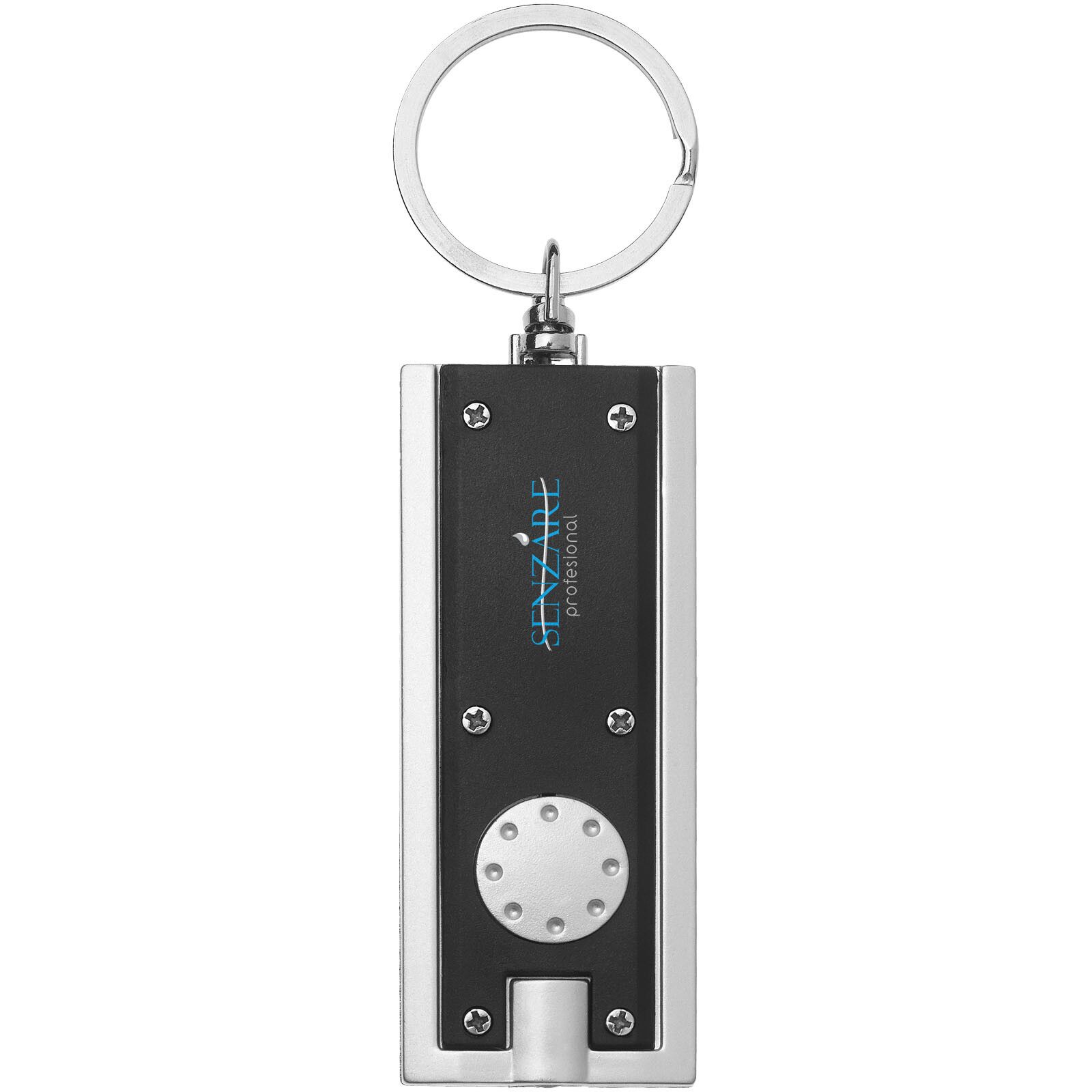 Castor LED-Schlüssellicht - schwarz -  silber-115