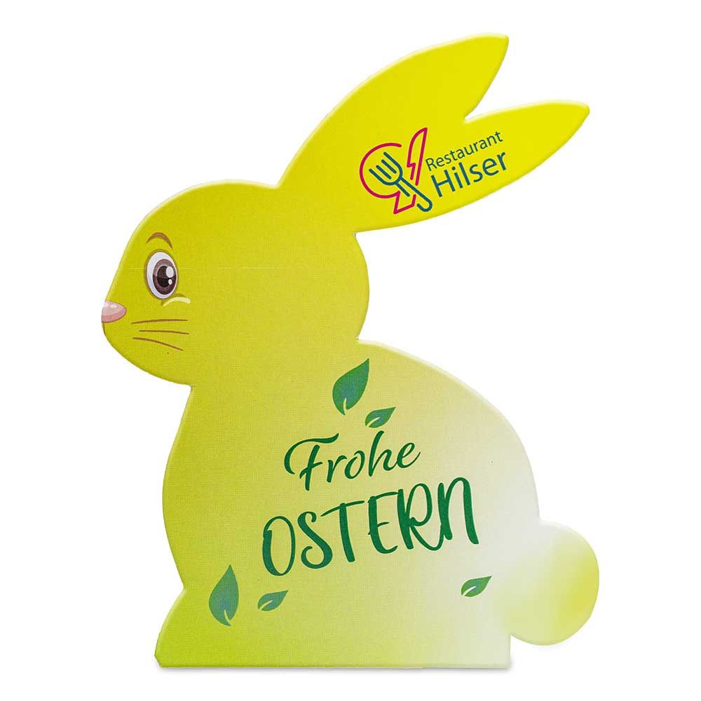 Klappkärtchen Osterhase - Druck individuell Digitaldruck Vorder- und Rückseite-688