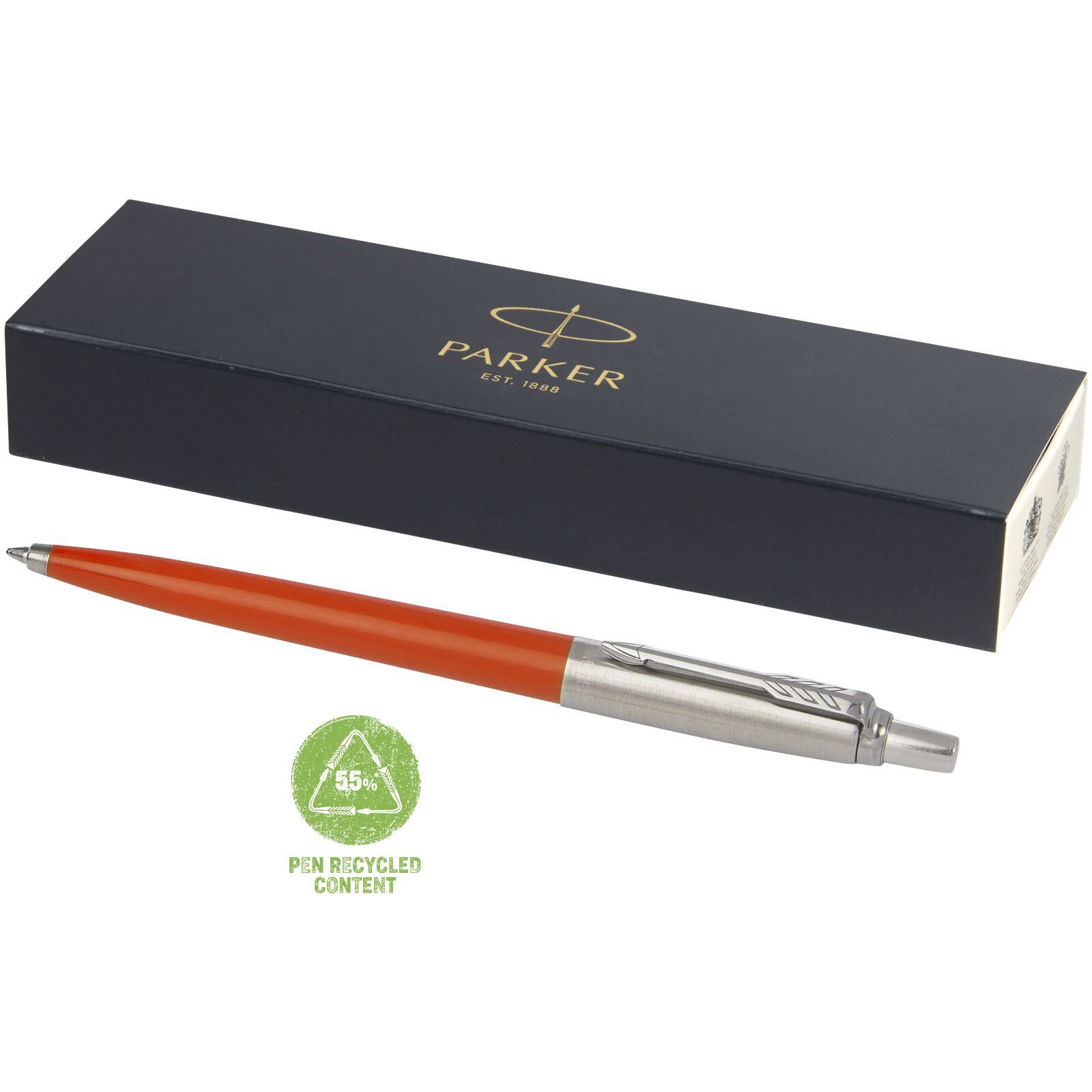 Parker Jotter Recycled Kugelschreiber (schwarze Mine) - orange-505