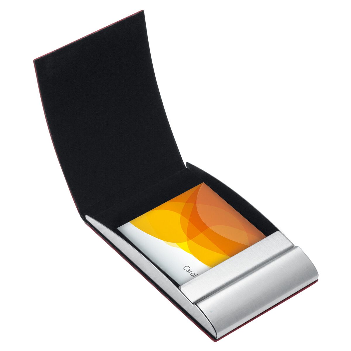 Kredit- und Visitenkartenbox REFLECTS-VANNES - rot-370