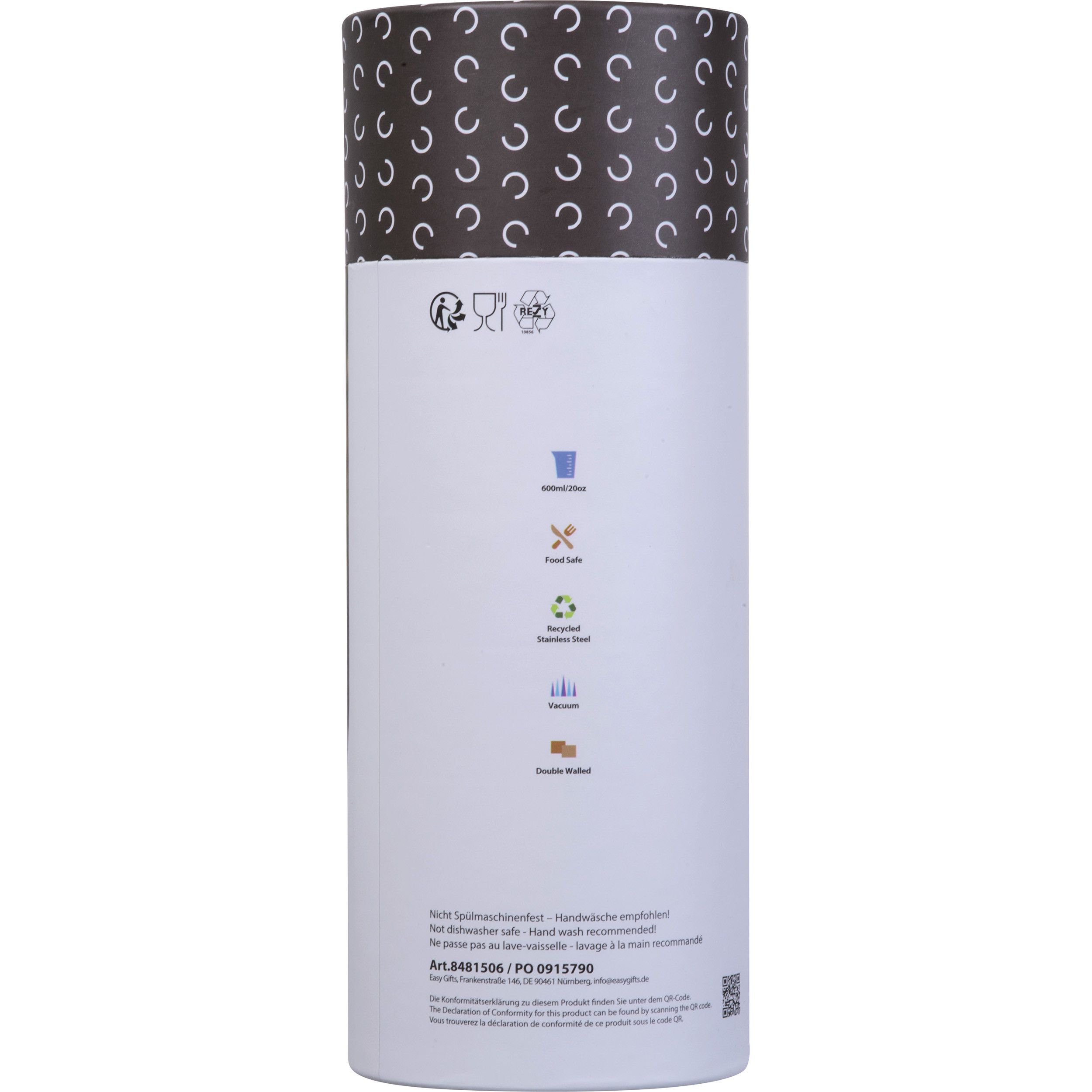 MoLu Edelstahlflasche Puente Alto 600 ml - weiß-636