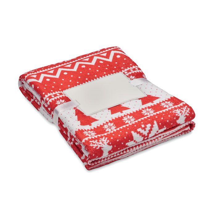 RPET-Fleece-Decke 190 g/m² TOSTI - rot-453