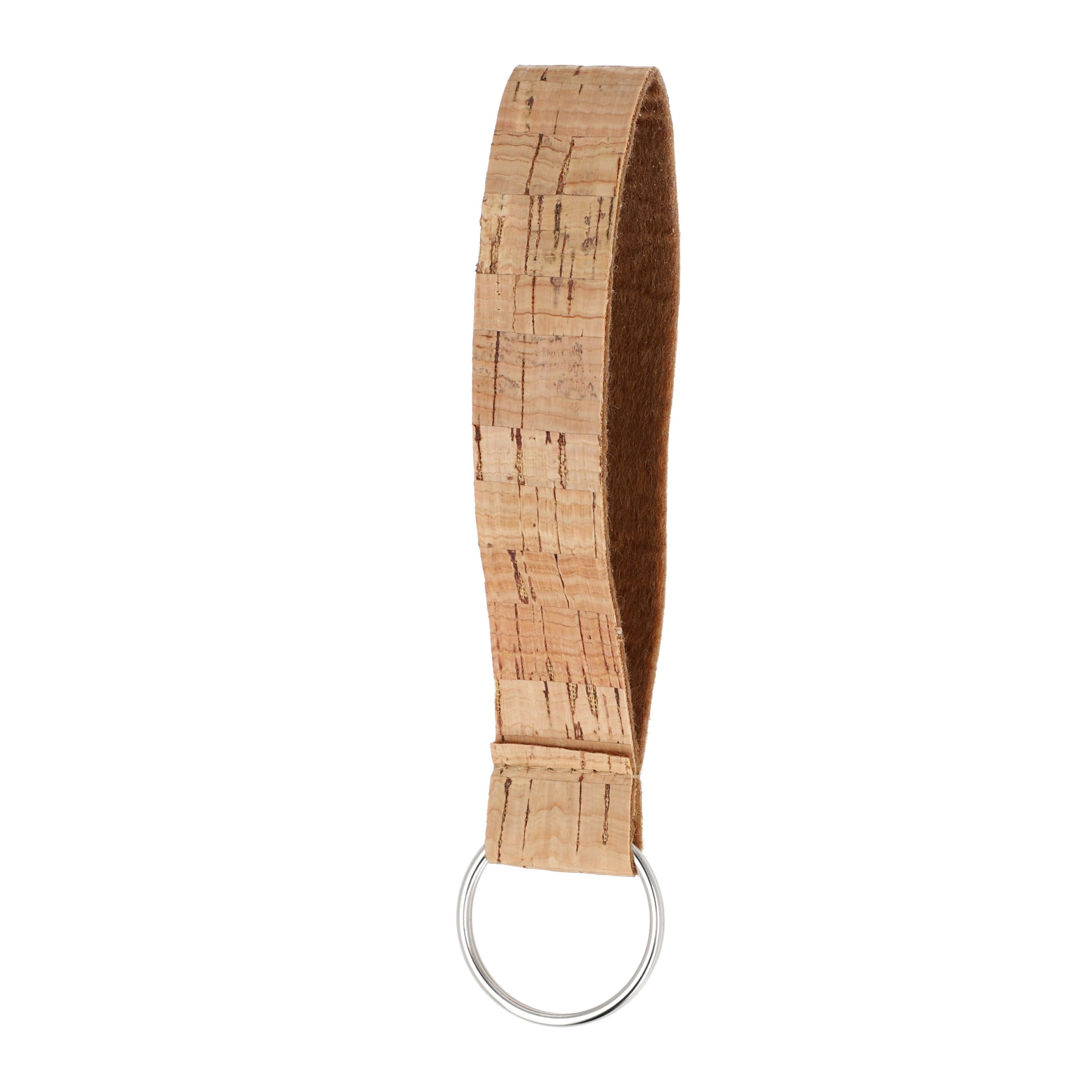Handgelenkband aus Kork mit Schlüsselring - natur-566