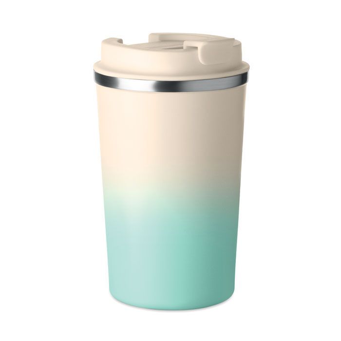 Doppelwandiger Becher 350 ml BRACE GRADIENT - mintgrün-326