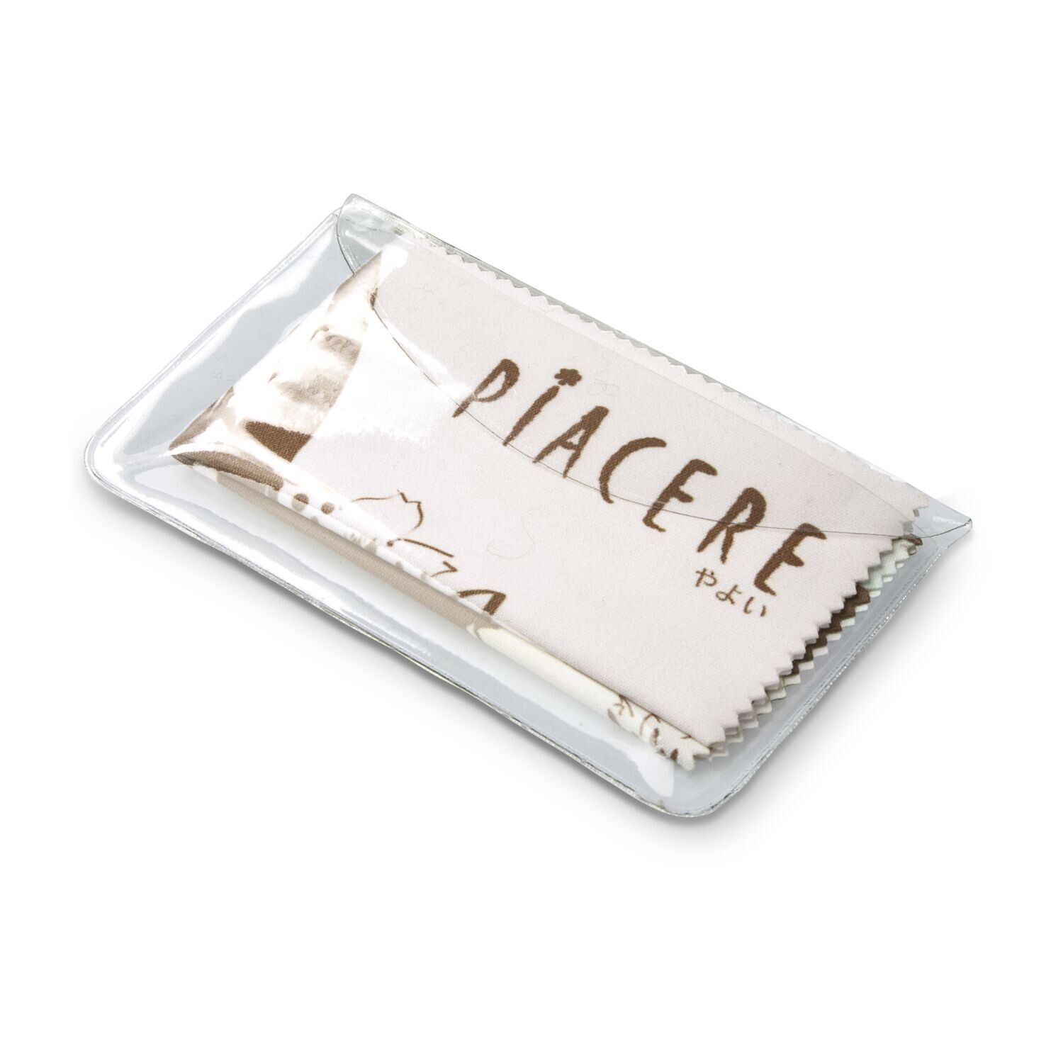 Brillenputztuch Mit transparentem Schutzetui PVC - 15 x 18 cm-129