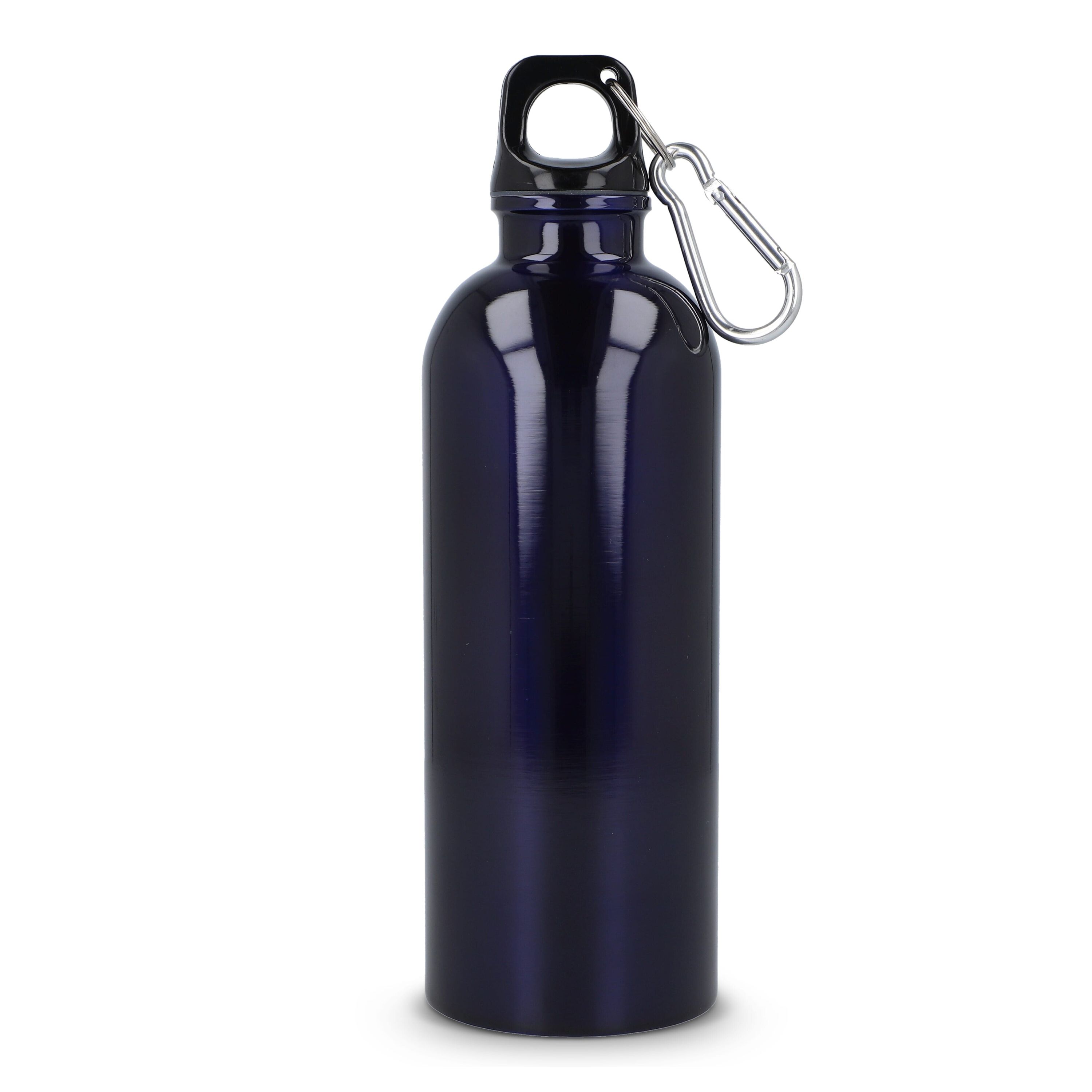 R-Edelstahl einwandige Flasche mit Karabiner 500 ml - dunkelblau-141