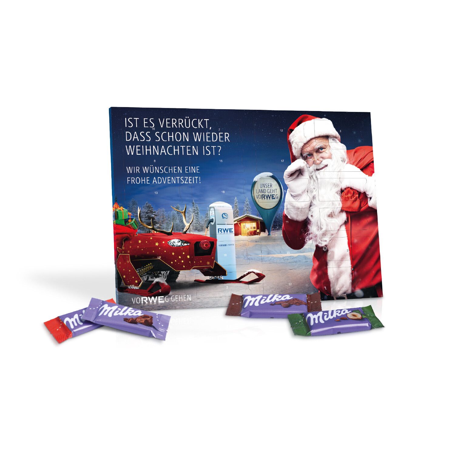 Tisch-Adventskalender mit Milka Schokolade-350