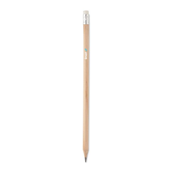 Bleistift mit Radiergummi STOMP SHARP - holz-661