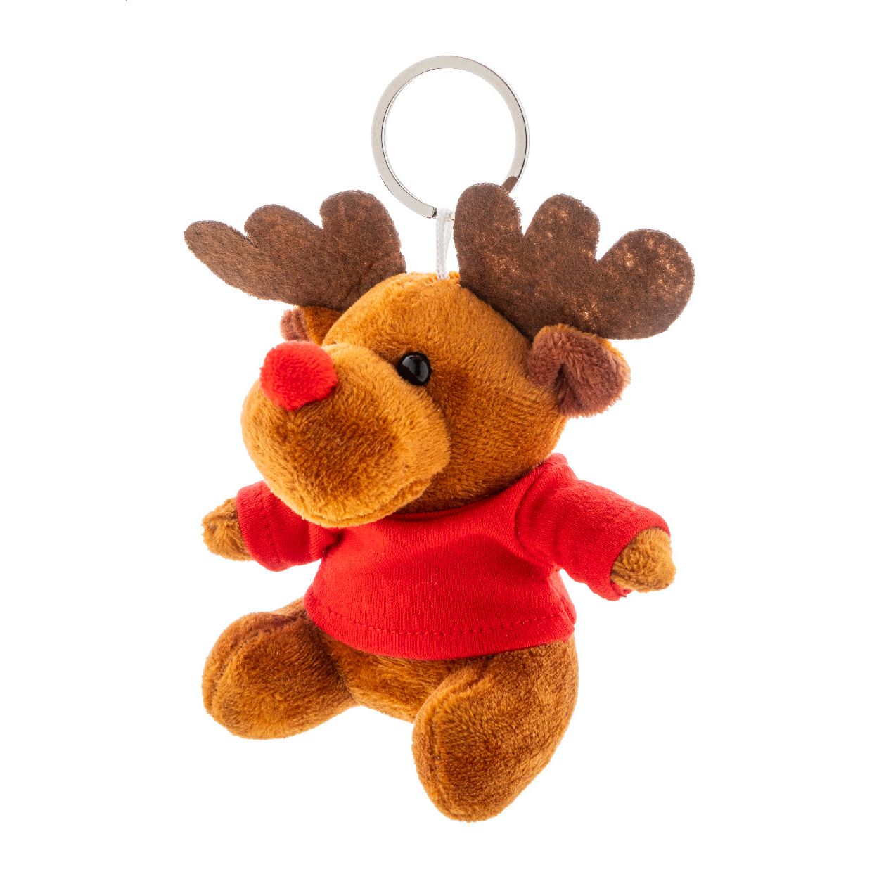 Julren Plüsch-Weihnachtsrentier-Schlüsselanhänger - mehrfarbig-676