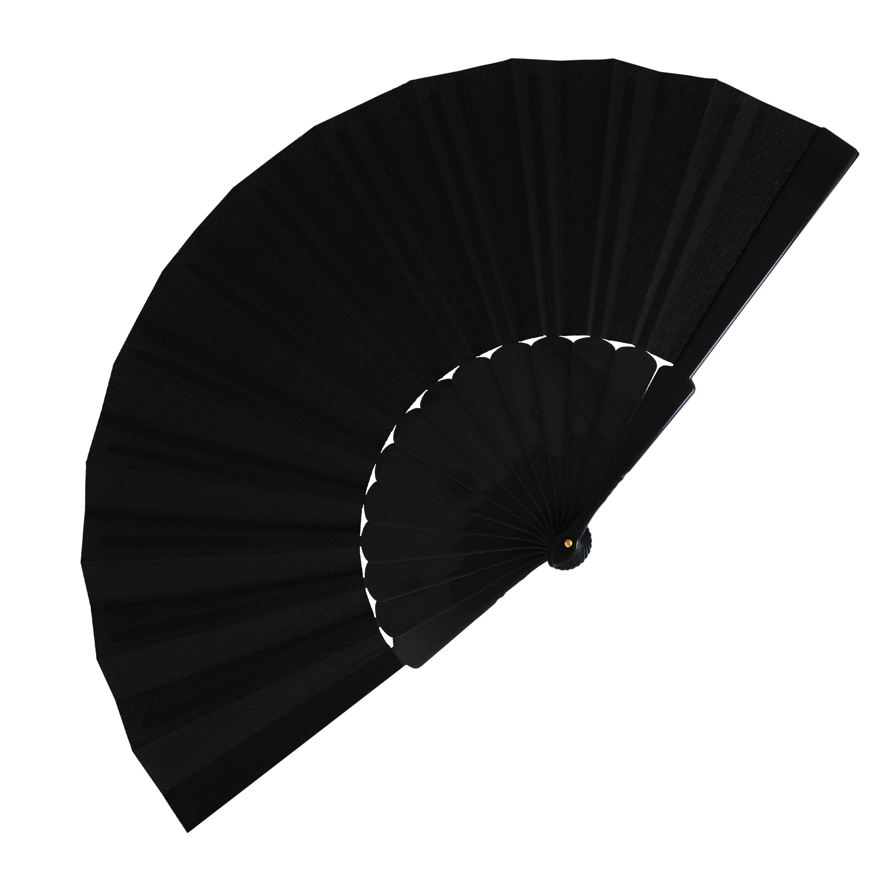 Fächer aus Kunststoff - schwarz-704