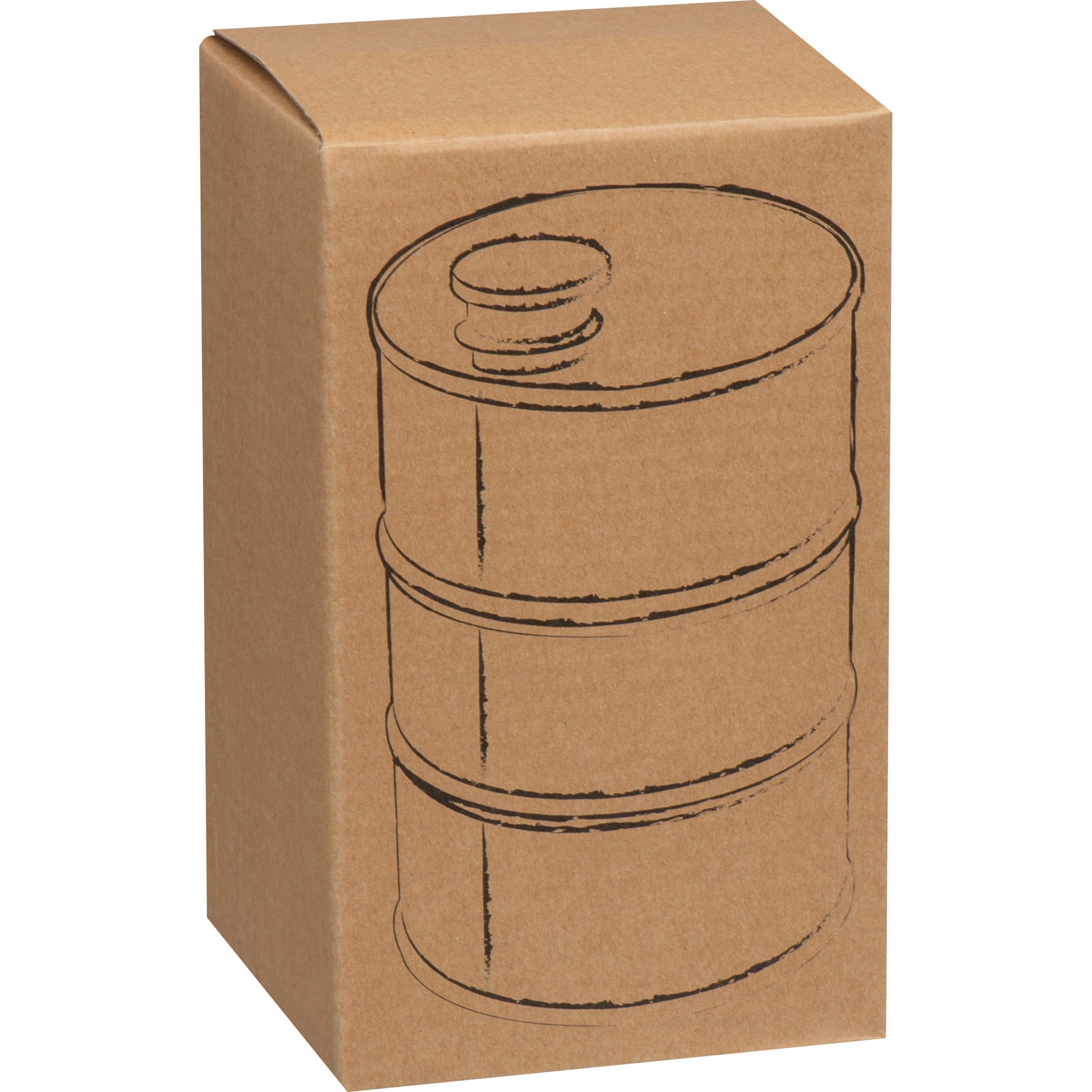 Flachmann Fass aus Edelstahl, 600ml - schwarz-74