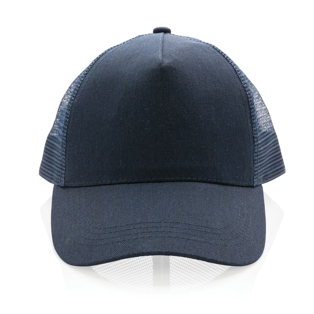 Impact AWARE™ 190gr Brushed rCotton 5 Panel Trucker-Cap - navy blau-384