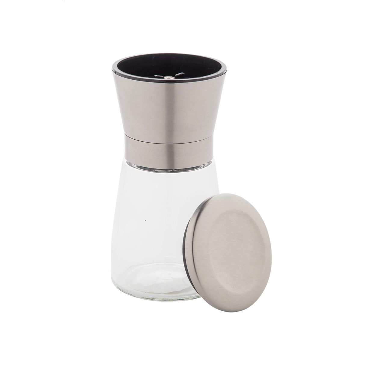 Semman Salz- und Pfeffermühle - transparent - silber-341