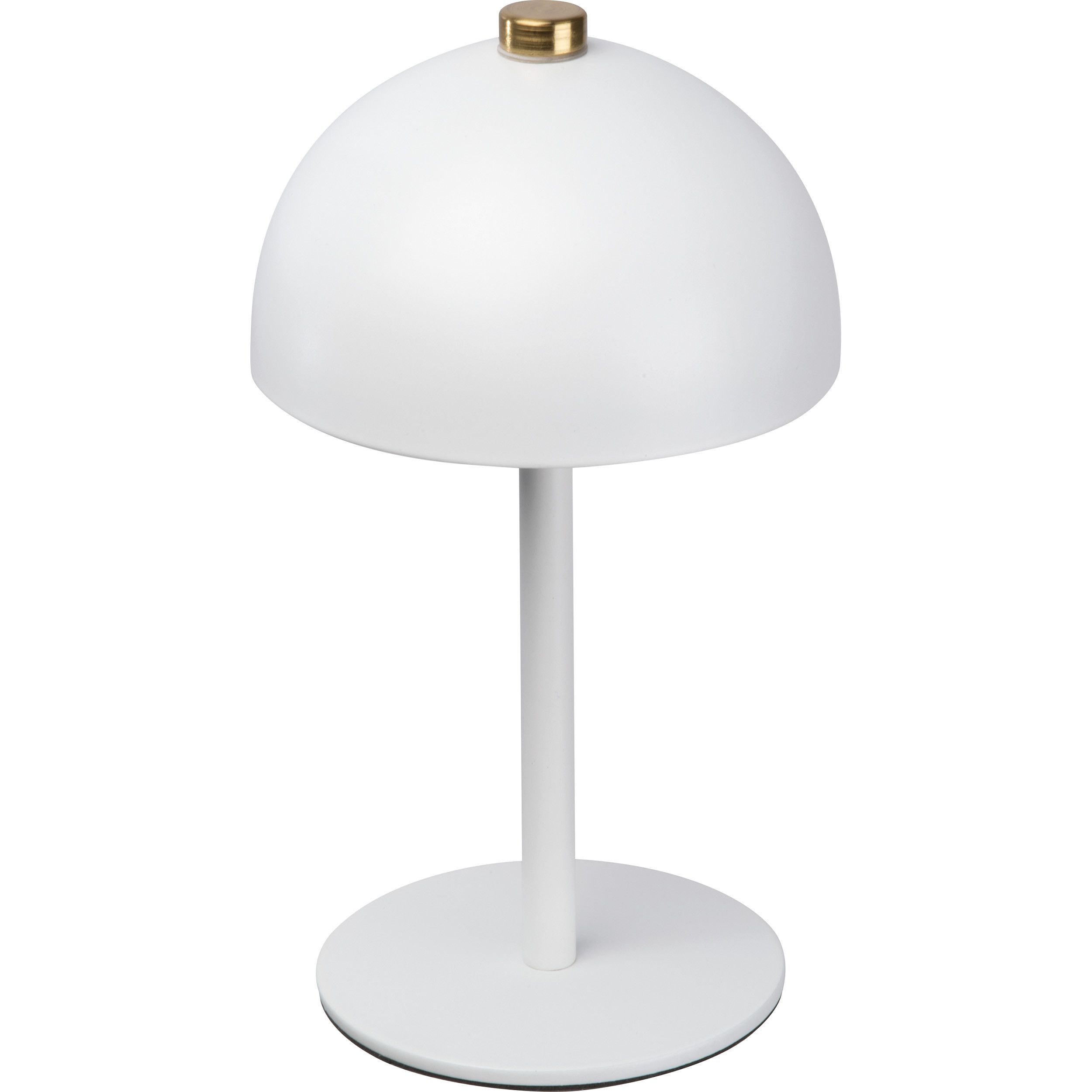 Tischlampe aus Edelstahl  - weiß-515