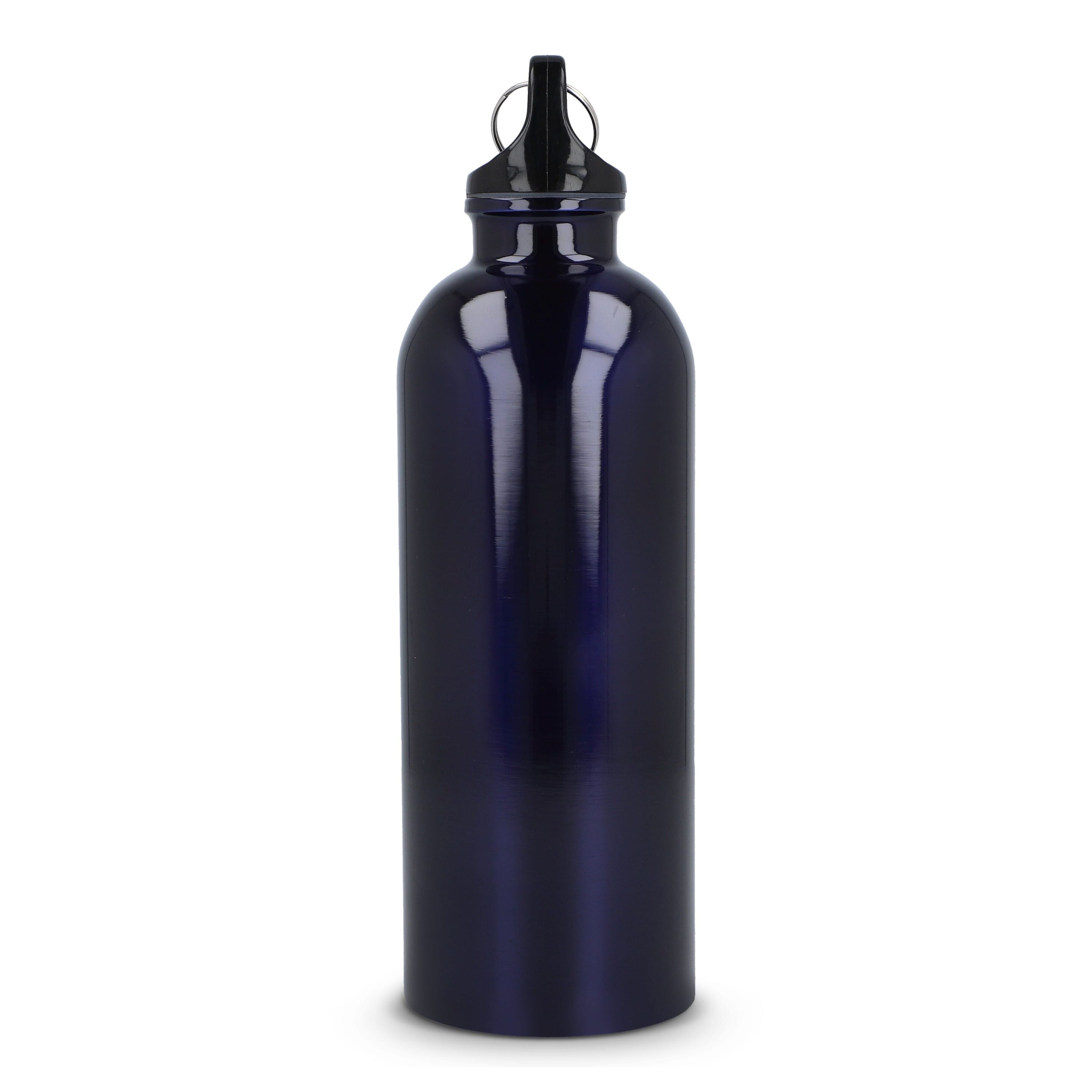 R-Edelstahl einwandige Flasche mit Karabiner 500 ml - dunkelblau-728