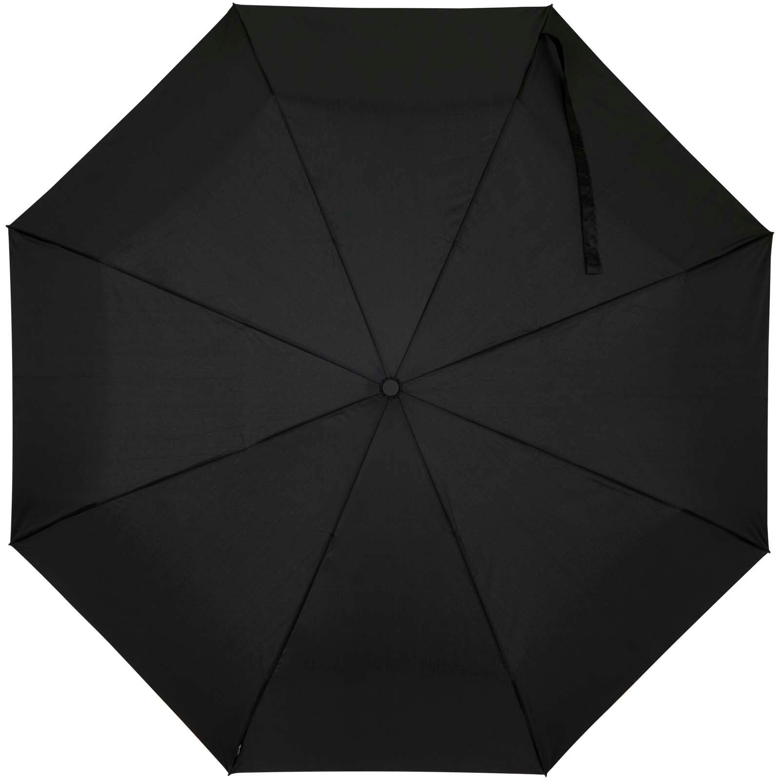 Gale 27" faltbarer RPET-Regenschirm mit automatischer Öffnungs- und Schließfunktion - schwarz-169