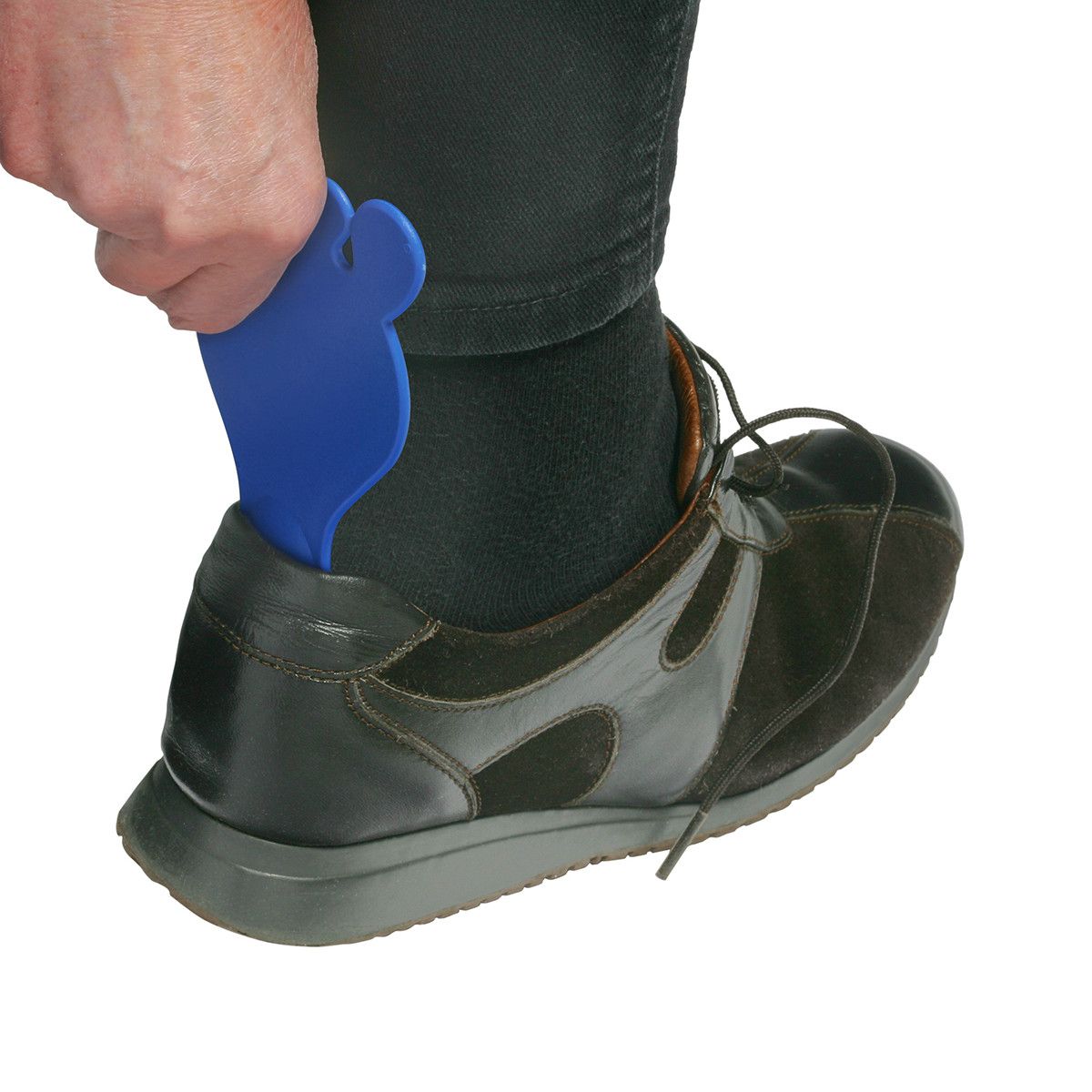 Schuhlöffel Fuß - blau-521