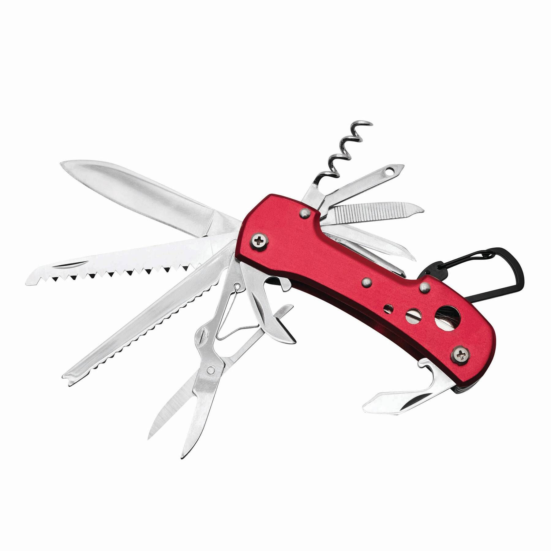 Taschenmesser STRONG HELPER, 12-teilig - rot-487