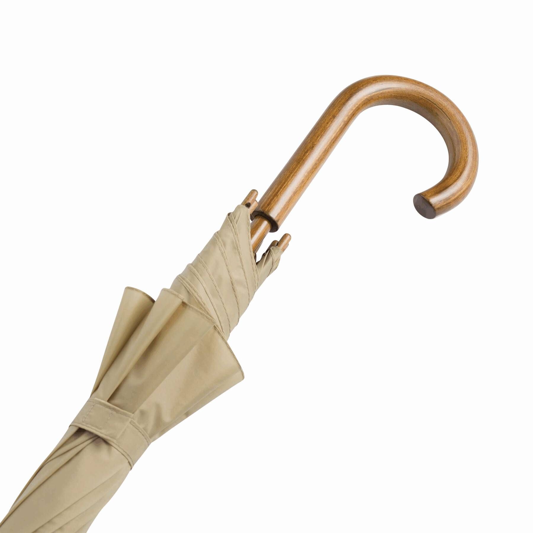 Automatik-Holzstockschirm BOOGIE - beige-493