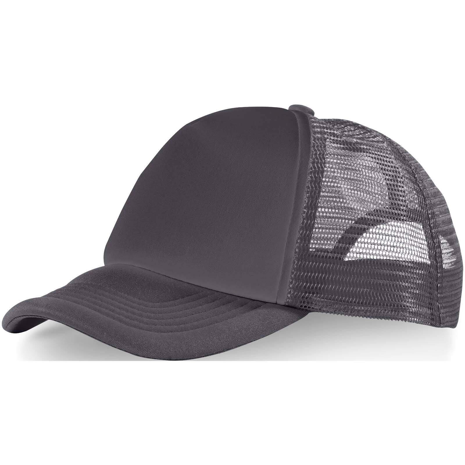 Trucker Cap mit 5 Segmenten - storm grey -  schwarz-883