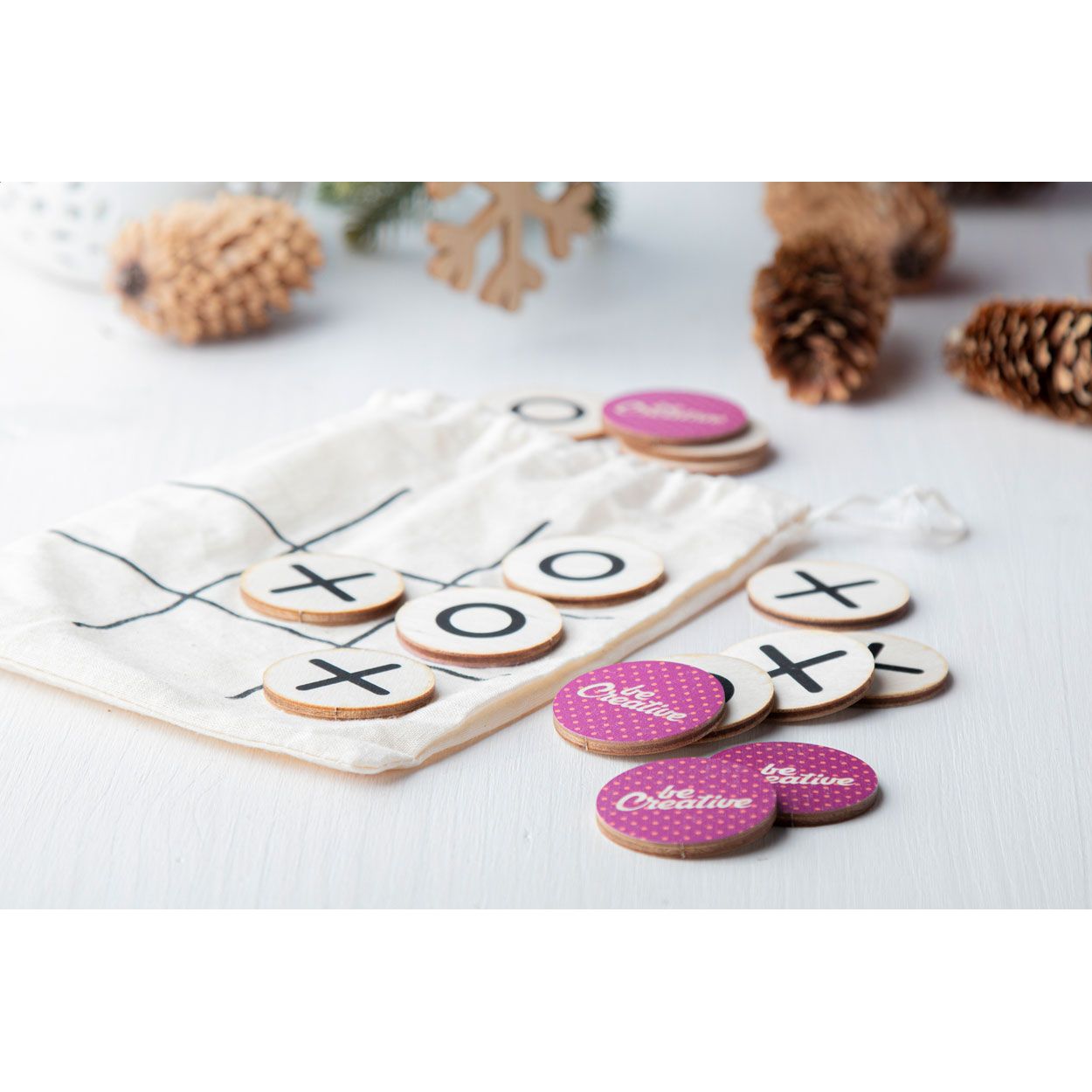 Tic-Tac-Toe-Spiel OXO Creative - natur-151