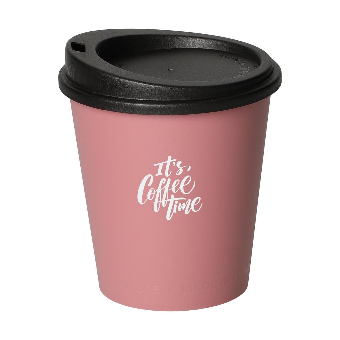 Kaffeebecher ToGo, 0,2 l - behagliches blau - schwarz-117