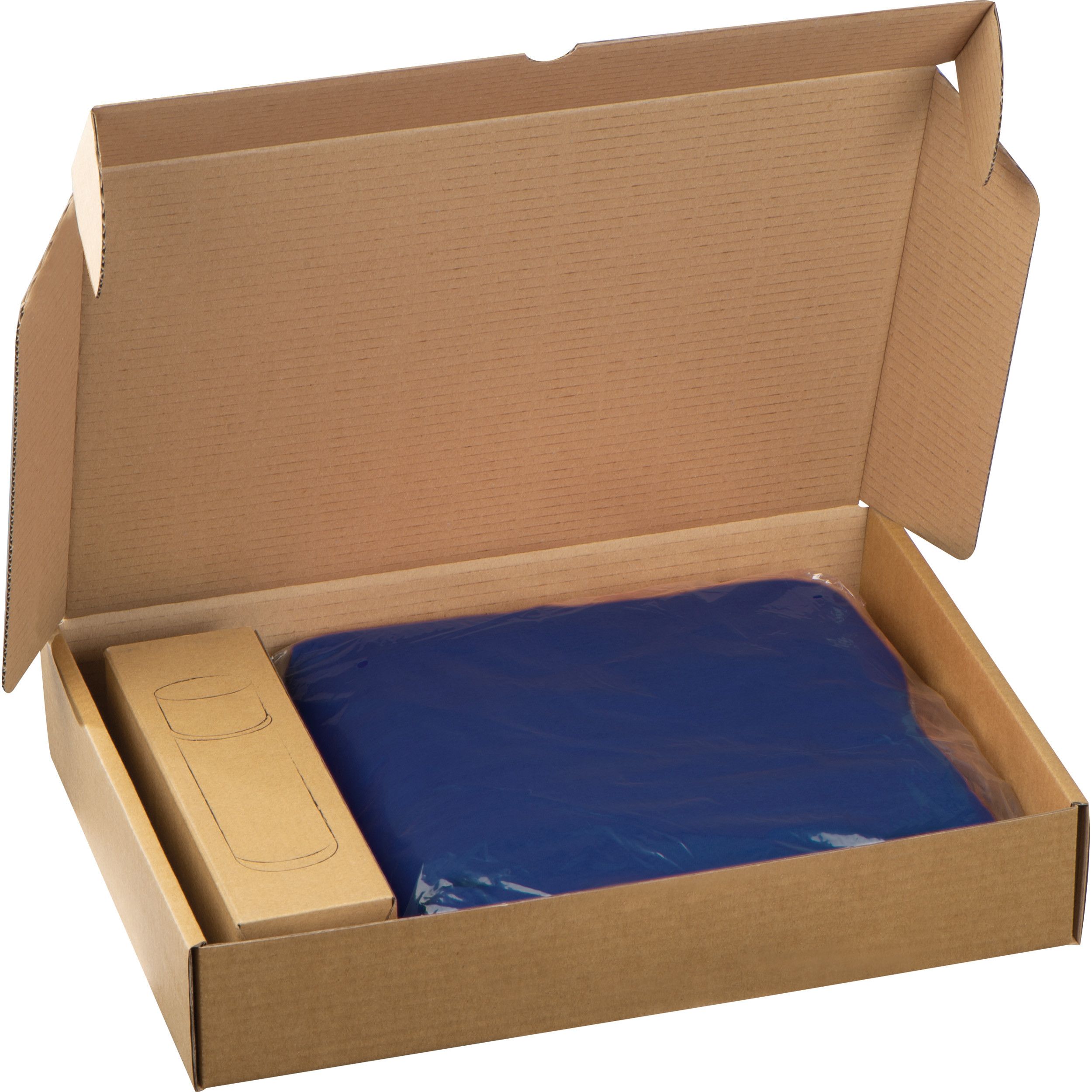 Set XL Fleecedecke + Thermoskanne Liverpool - dunkelblau-898