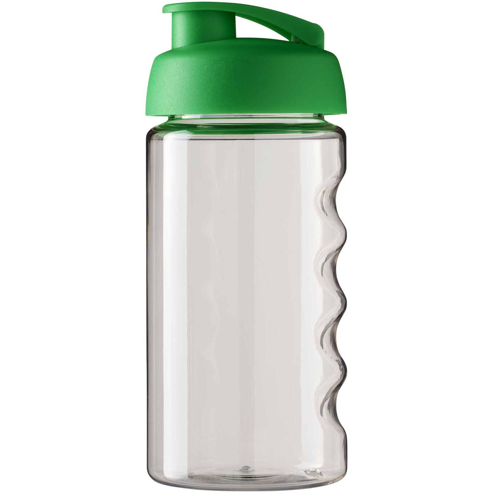 H2O Active Bop 500 ml Sportflasche mit Klappdeckel - transparent -  grün-843